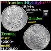 Image 1 : ***Auction Highlight*** 1894-o Morgan Dollar $1 Graded Select Unc By USCG (fc)