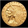 Image 2 : ***Auction Highlight*** 1912-p Gold Indian Quarter Eagle $2 1/2 Graded Select Unc By USCG (fc)