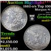 Image 1 : ***Auction Highlight*** 1882-o/s Top 100 Morgan Dollar $1 Graded Select+ Unc By USCG (fc)
