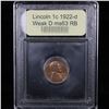 Image 4 : ***Auction Highlight*** 1922-d Weak D Lincoln Cent 1c Graded Select Unc RB By USCG (fc)