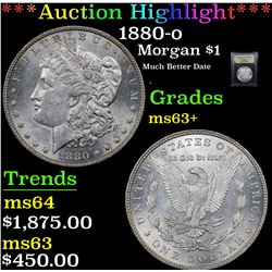 ***Auction Highlight*** 1880-o Morgan Dollar $1 Graded Select+ Unc By USCG (fc)