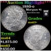 Image 1 : ***Auction Highlight*** 1880-o Morgan Dollar $1 Graded Select+ Unc By USCG (fc)
