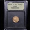 Image 4 : ***Auction Highlight*** 1909-p Gold Indian Quarter Eagle $2 1/2 Graded Select Unc By USCG (fc)