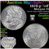 Image 1 : ***Auction Highlight*** 1878-p 7/8tf Morgan Dollar $1 Graded Choice Unc By USCG (fc)