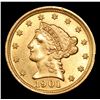 Image 2 : ***Auction Highlight*** 1901-p Gold Liberty Quarter Eagle $2 1/2 Graded Select Unc By USCG (fc)