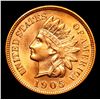 Image 2 : ***Auction Highlight*** 1905 Indian Cent 1c Graded Choice+ Unc RD By USCG (fc)