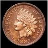 Image 2 : Proof 1885 Indian Cent 1c Grades Choice Proof Red