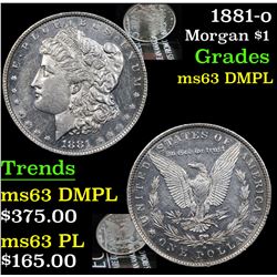 1881-o Morgan Dollar $1 Grades Select Unc DMPL