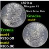 Image 1 : 1879-o Morgan Dollar $1 Grades Select+ Unc