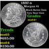 Image 1 : 1897-s Morgan Dollar $1 Grades Choice+ Unc
