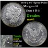 Image 1 : 1878-p 8tf 'Spear Point' Morgan Dollar $1 Grades Select Unc