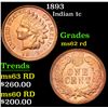 Image 1 : 1893 Indian Cent 1c Grades Select Unc RD