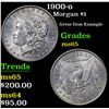 Image 1 : 1900-o Morgan Dollar $1 Grades GEM Unc