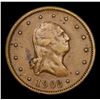 Image 2 : 1908 Washington Store card 0.05 Grades xf