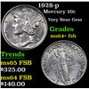 Image 1 : 1928-p Mercury Dime 10c Grades Choice Unc+ FSB