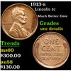 Image 1 : 1913-s Lincoln Cent 1c Grades Unc Details
