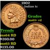 Image 1 : 1902 Indian Cent 1c Grades Select+ Unc RD