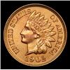 Image 2 : 1902 Indian Cent 1c Grades Select+ Unc RD