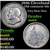 Image 1 : 1936 Cleveland Old Commem Half Dollar 50c Grades Choice+ Unc