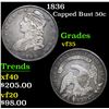Image 1 : 1836 Capped Bust Half Dollar 50c Grades vf++