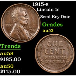 1915-s Lincoln Cent 1c Grades Select AU