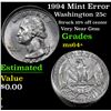 Image 1 : 1994 Mint Error Washington Quarter 25c Grades Choice+ Unc