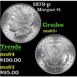 1879-p Morgan Dollar $1 Grades Select+ Unc