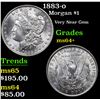 Image 1 : 1883-o Morgan Dollar $1 Grades Choice+ Unc