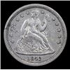 Image 2 : 1842-p Seated Liberty Dime 10c Grades xf+