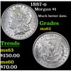 Image 1 : 1887-o Morgan Dollar $1 Grades Select Unc