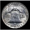 Image 3 : 1954-d Franklin Half Dollar 50c Grades Choice Unc+ FBL