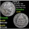 Image 1 : 1906-p Barber Dime 10c Grades Choice AU/BU Slider