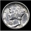 Image 2 : 1916-p Mercury Dime 10c Grades Select Unc FSB