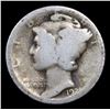 Image 2 : 1921-p Mercury Dime 10c Grades vg, very good
