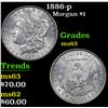 Image 1 : 1886-p Morgan Dollar $1 Grades Select Unc