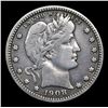 Image 2 : 1908-d Barber Quarter 25c Grades vf++