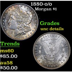 1880-o/o Morgan Dollar $1 Grades Unc Details