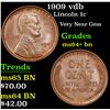 Image 1 : 1909 vdb Lincoln Cent 1c Grades Choice+ Unc BN