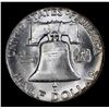 Image 3 : 1962-p Franklin Half Dollar 50c Grades Choice+ Unc
