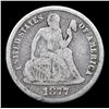 Image 2 : 1877-cc Seated Liberty Dime 10c Grades f+