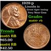 Image 1 : 1929-p Lincoln Cent 1c Grades Choice+ Unc RB