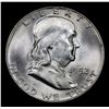 Image 2 : 1952-d Franklin Half Dollar 50c Grades Select Unc FBL