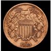 Image 2 : 1864 Two Cent Piece 2c Grades vf++