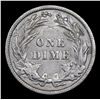 Image 3 : 1907-p Barber Dime 10c Grades xf+