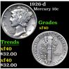 Image 1 : 1926-d Mercury Dime 10c Grades xf