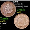Image 1 : 1903 Indian Cent 1c Grades Choice AU