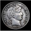Image 2 : 1911-d Barber Dime 10c Grades vf++