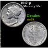 Image 1 : 1917-p Mercury Dime 10c Grades Select AU