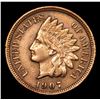 Image 2 : 1907 Indian Cent 1c Grades AU Details