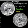 Image 1 : 1940-p Washington Quarter 25c Grades Choice AU/BU Slider